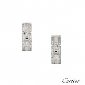 Cartier Maillon Diamond Set Earrings 